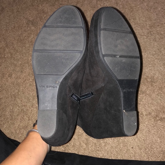 Via Spiga Darin’s Black Suede Booties - Picture 3 of 7